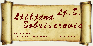 Ljiljana Dobrišerović vizit kartica